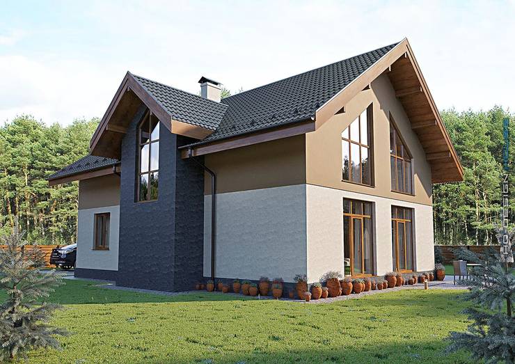 Fachadas y planos de una casa maravillosa