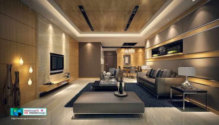 Salas de estilo asiático por Axis Group Of Interior Design