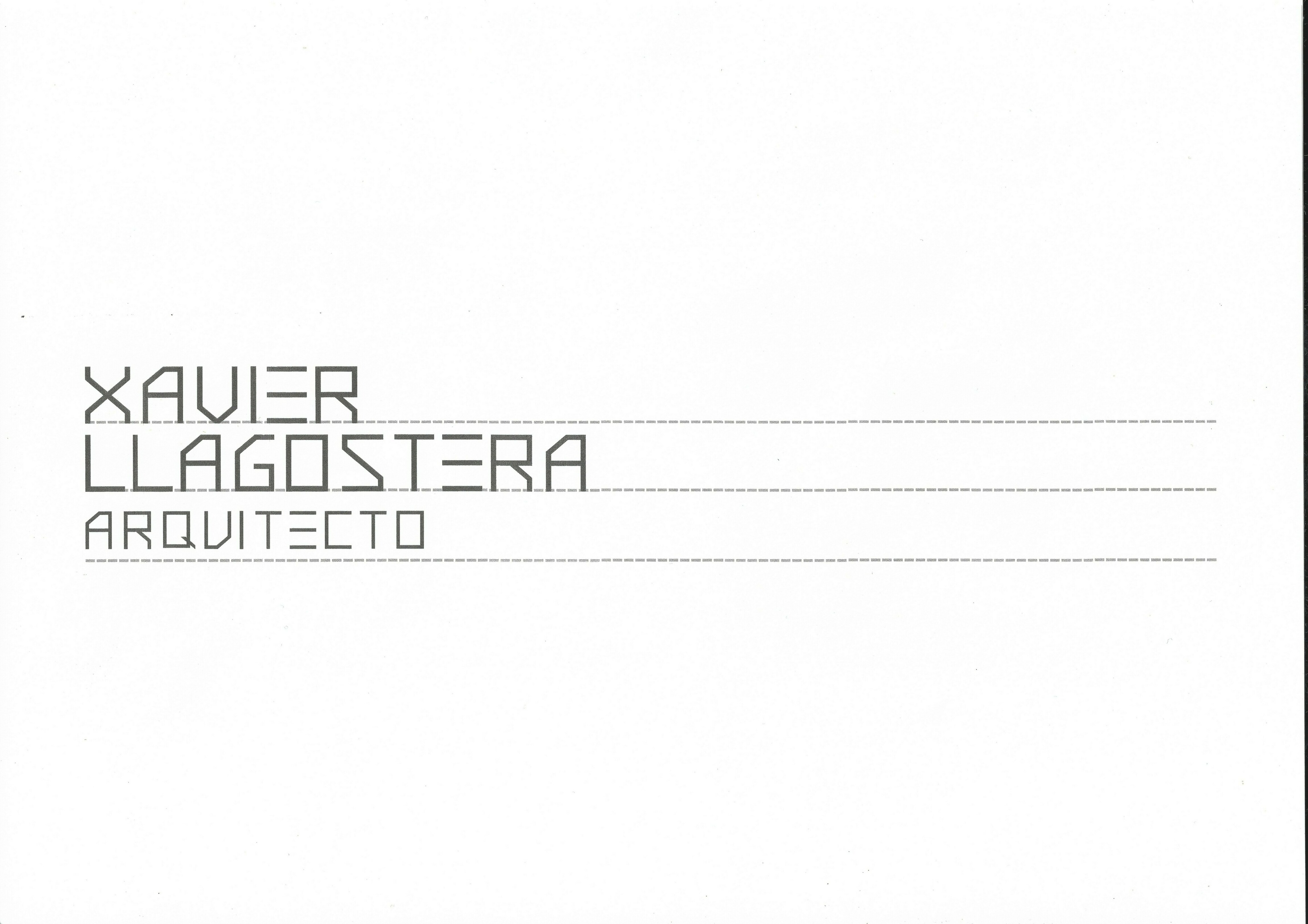 Xavier Llagostera, arquitecto