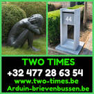 TWO TIMES BRONZEN TUINBEELDEN