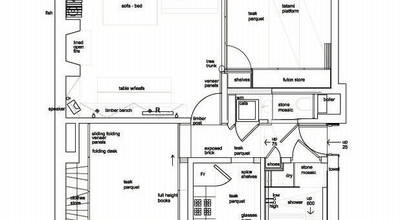 A Japanese-inspired Apartment with Plenty Storage Systems A Japanese-inspired Apartment with Plenty Storage Systems