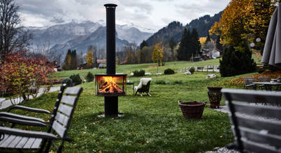 Outdoor-Feuerstelle Rüegg SURPRISE Rüegg Cheminée Schweiz AG Balkon, Veranda & TerrasseMöbel Eisen/Stahl Schwarz