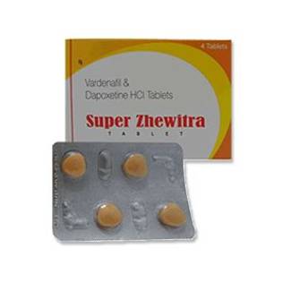 Таблетка Super Zhewitra | Варденафил 20 мг и дапоксетин 60 мг