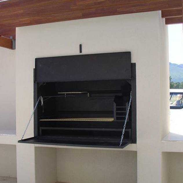 1200 Super Deluxe Built-in Braai The Braai Man Garden Fire pits & barbecues