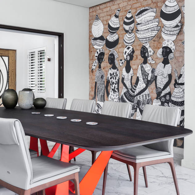 African Art meets European Design Fusion by Deborah Garth Interior Design International (Pty)Ltd