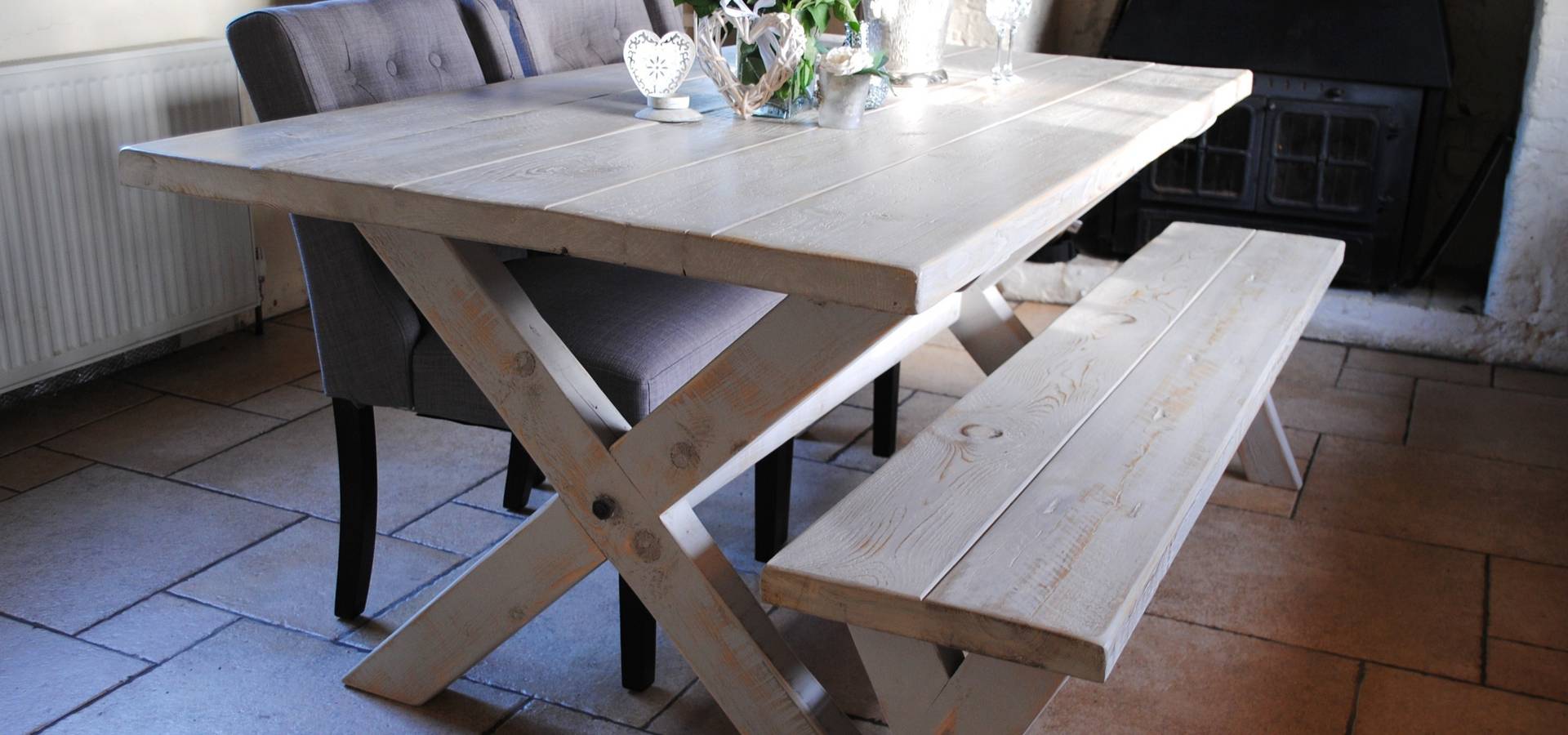 X Frame Bespoke Dining Tables To Order By Dove And Grey Homify Dove And Grey