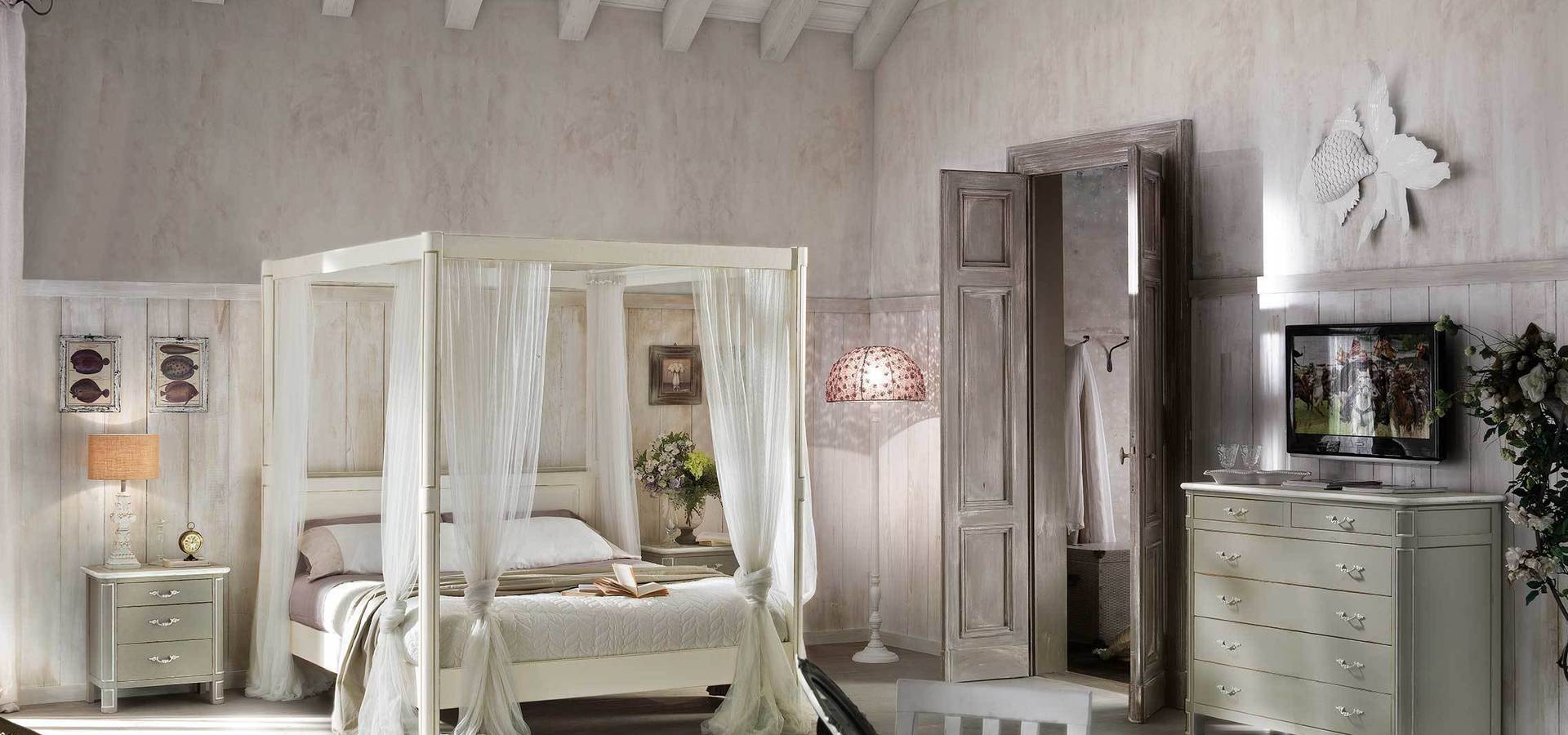 Camere Da Letto Arte Povera Bianca - Landhausstil