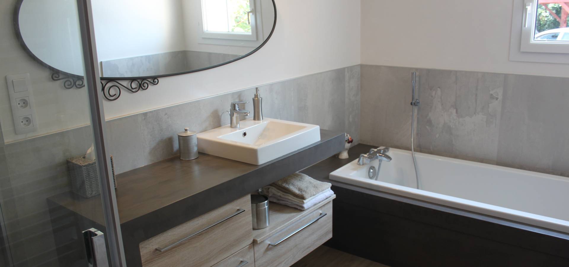 Meuble Vasque Beton Cire Par Atlantic Bain Homify