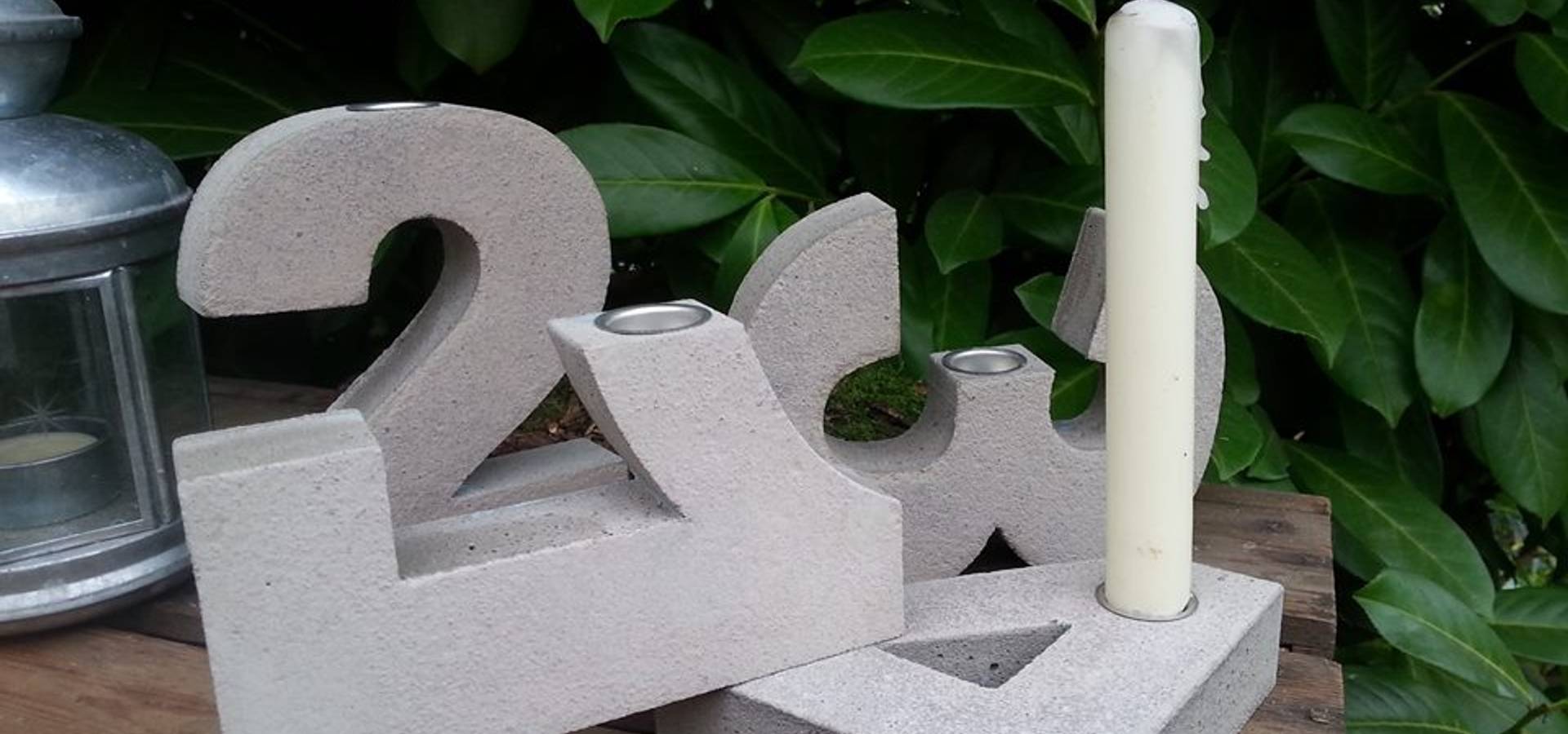 Advents Oder Geburtstagszahlen Aus Beton Homify