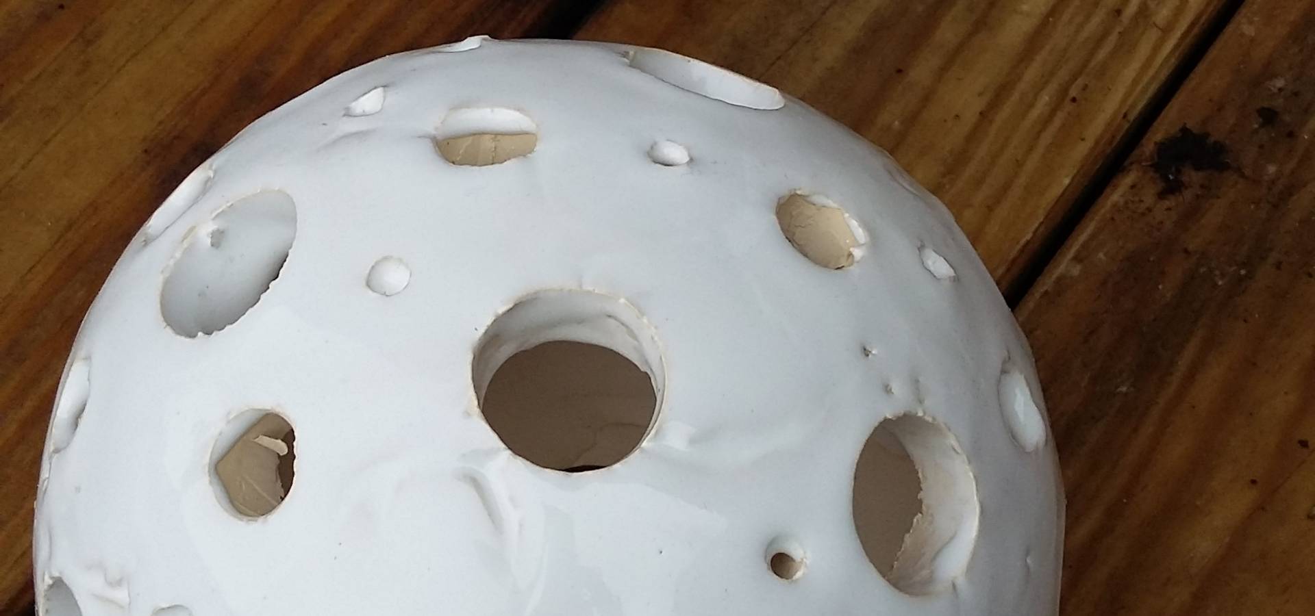 Keramik Kugel Windlicht Weiss Handgefertigt Deko Kugel Homify