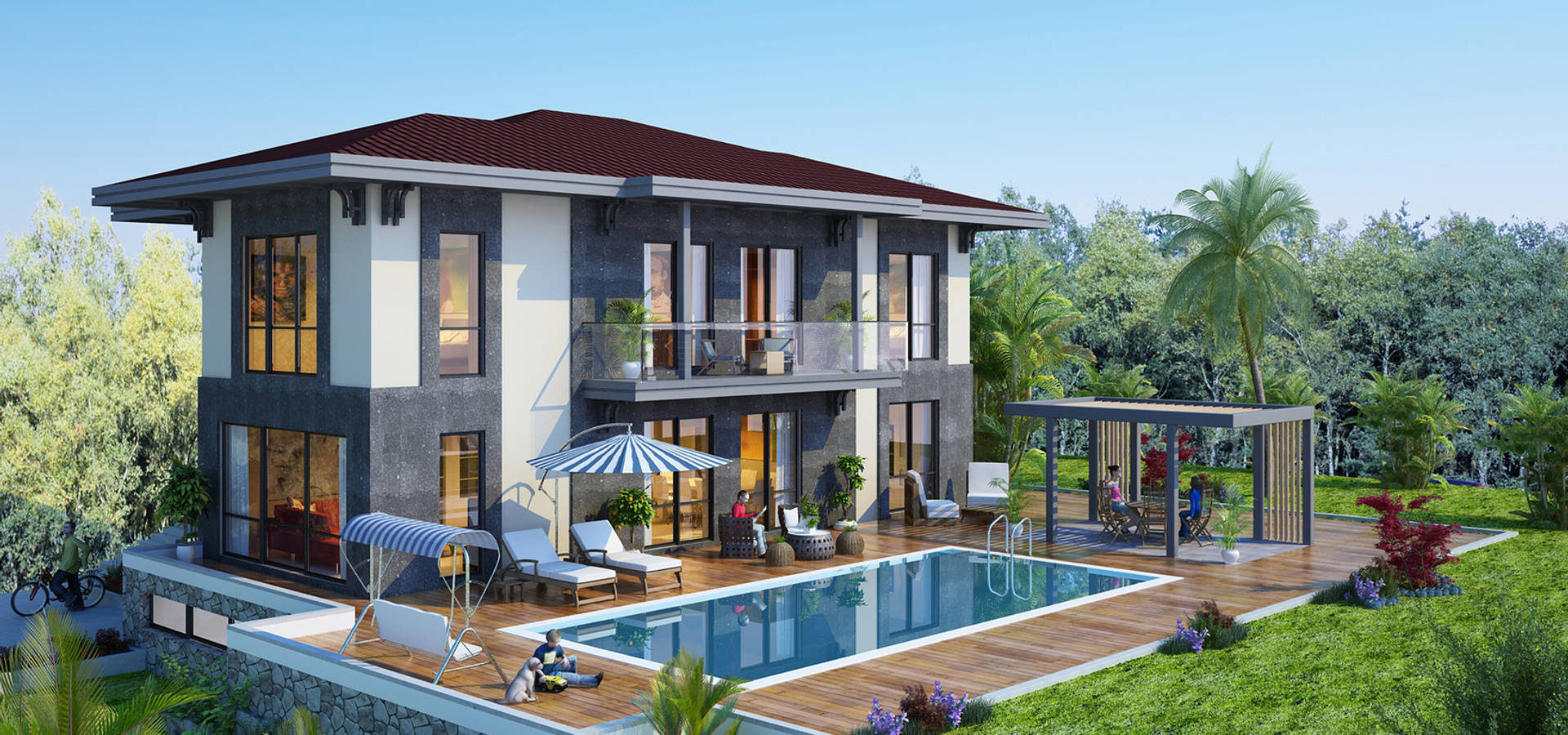 Cdconcept Villa Tasarim 3d Max Homify
