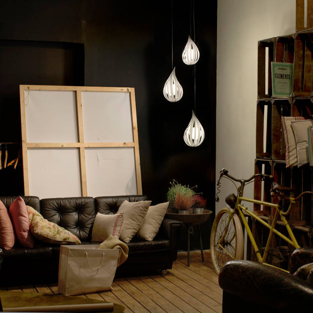 Raindrop Clusters / LZF Lamps: Salones de estilo de Javier Herrero* Studio