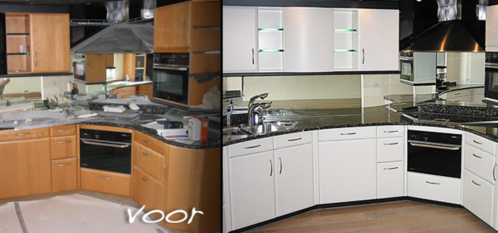 Keuken spuiten in wit ral 9016 zijdeglans. door eurobord ...