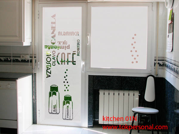 Vinilos para cristales COCINA kitchen 01N de vinilos ...