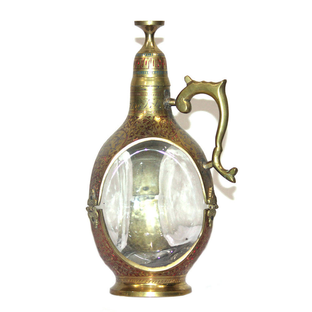 Antique Brass Whiskey Decanter with cork stop top homify