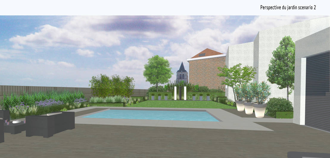 Aménagement d'un jardin contemporain de 800m2 | homify