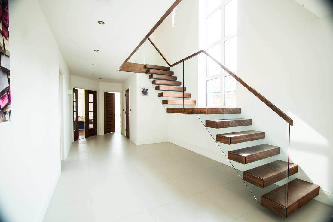 Two Levels of Floating Stairway de Railing London Ltd homify