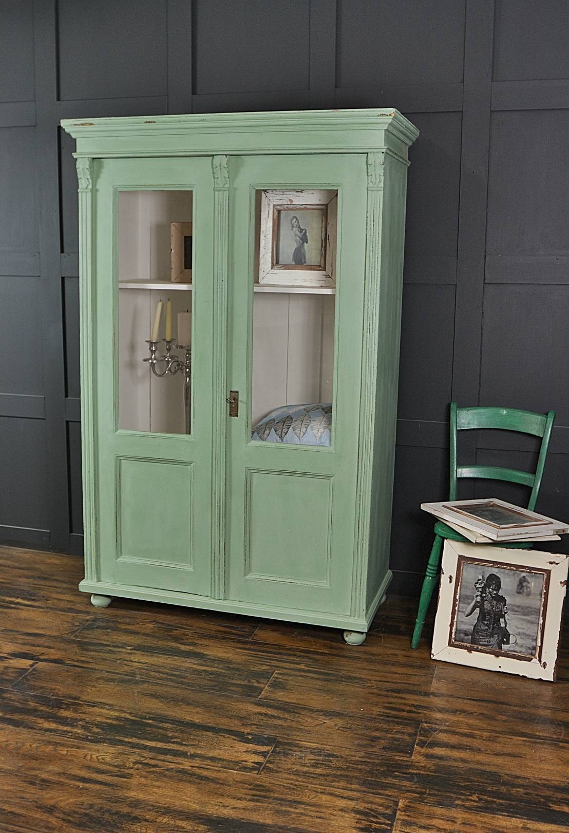 Mint Green Antique Glass Display homify