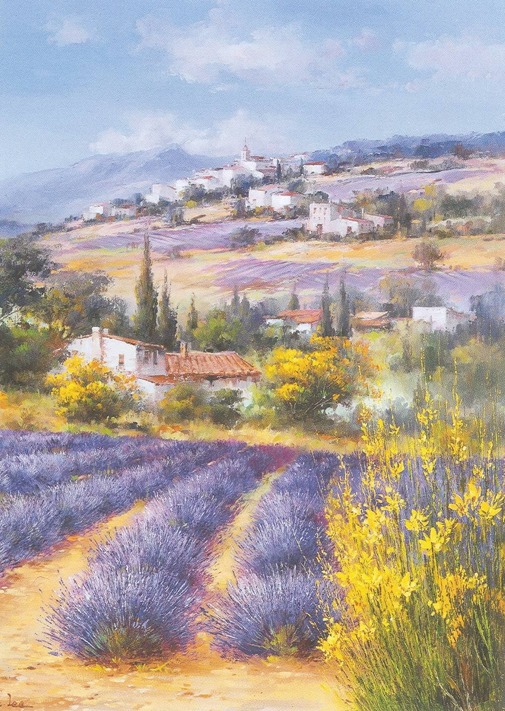 Ella Fort paysage en Provence vallée France peintures à l