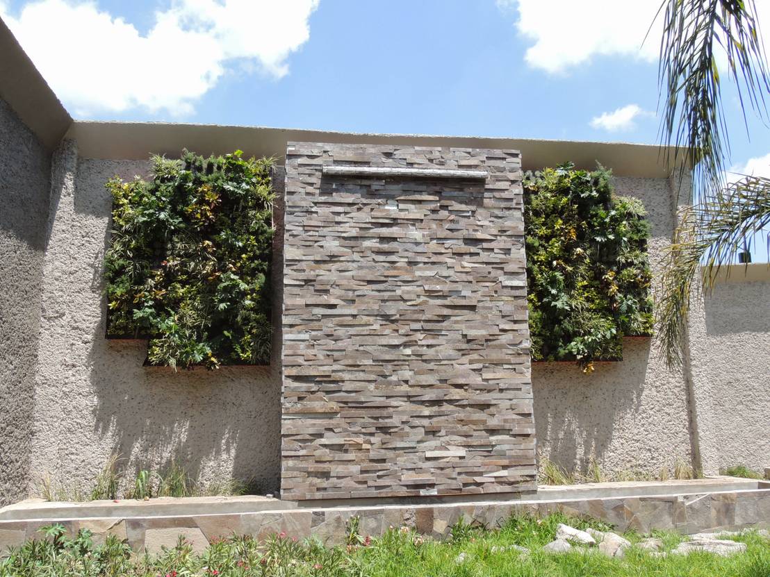17 Maneras fabulosas de incluir piedra laja en el patio