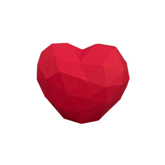 Origami Herz By Papershape Ug Haftungsbeschränkt Co Kg