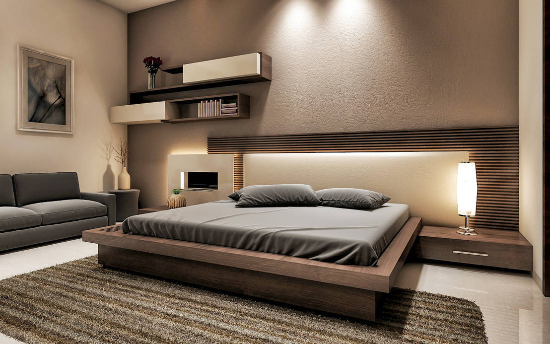 bedroom design by Square Designs | homify