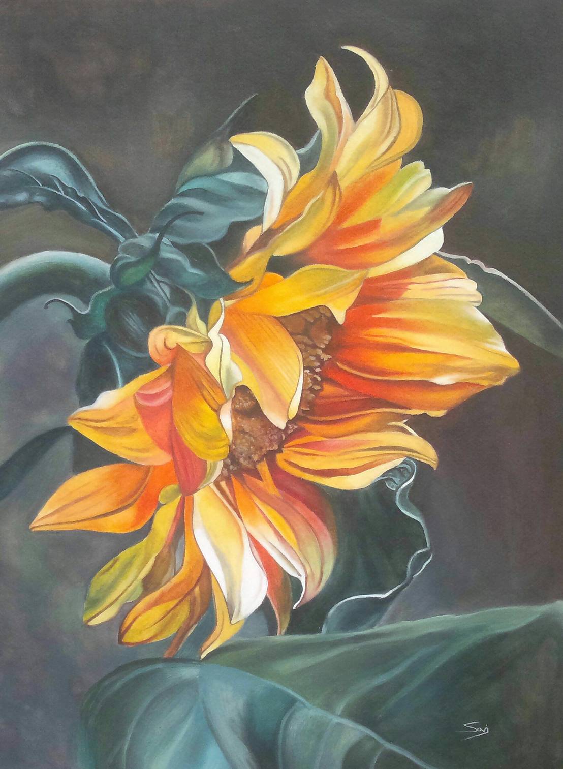 Buy Sunflower The Symbol Of Hope Landscape Painting Online By