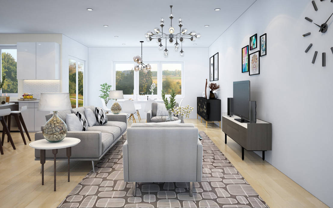 3d Interior Design Rendering Services By The 2d3d Floor Plan