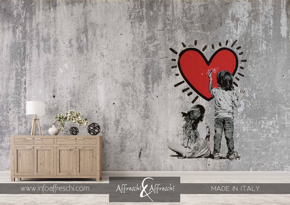 Romantic wall murals homify