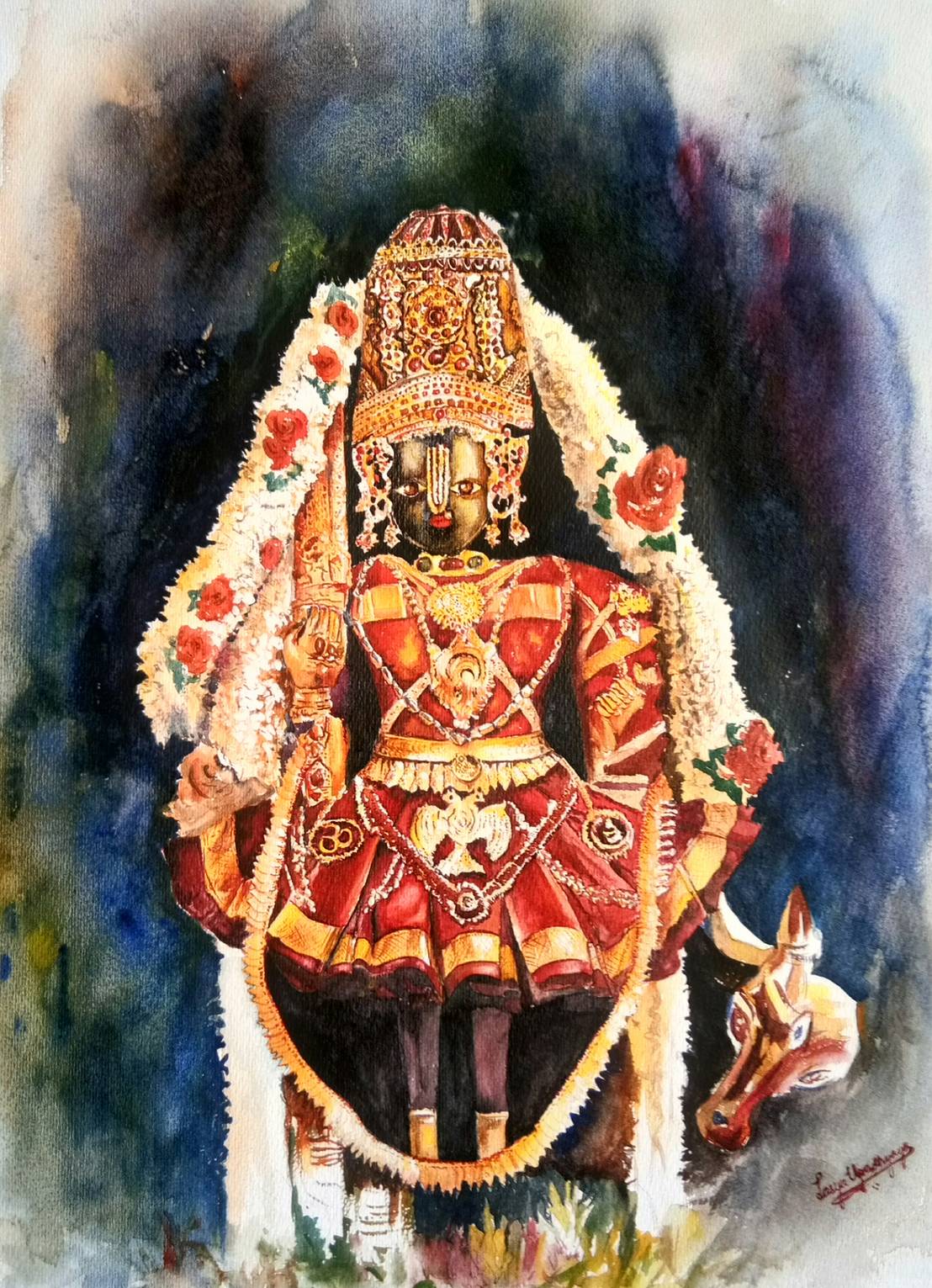 Buy “Udupi Shri Krishna” Lord Krishna Painting Online homify
