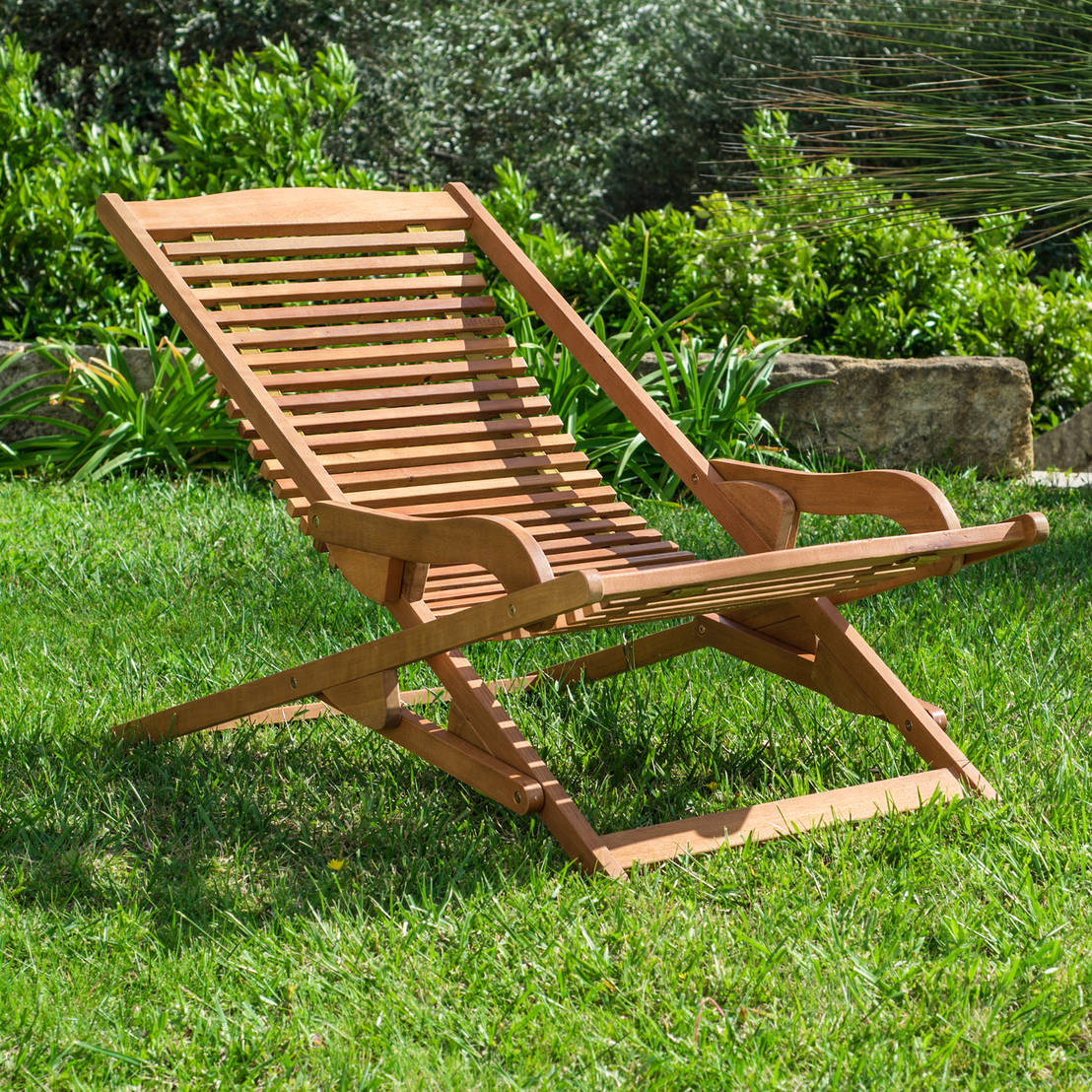 Sdraio Vip legno balau pieghevole arredo giardino di DEGHI ...