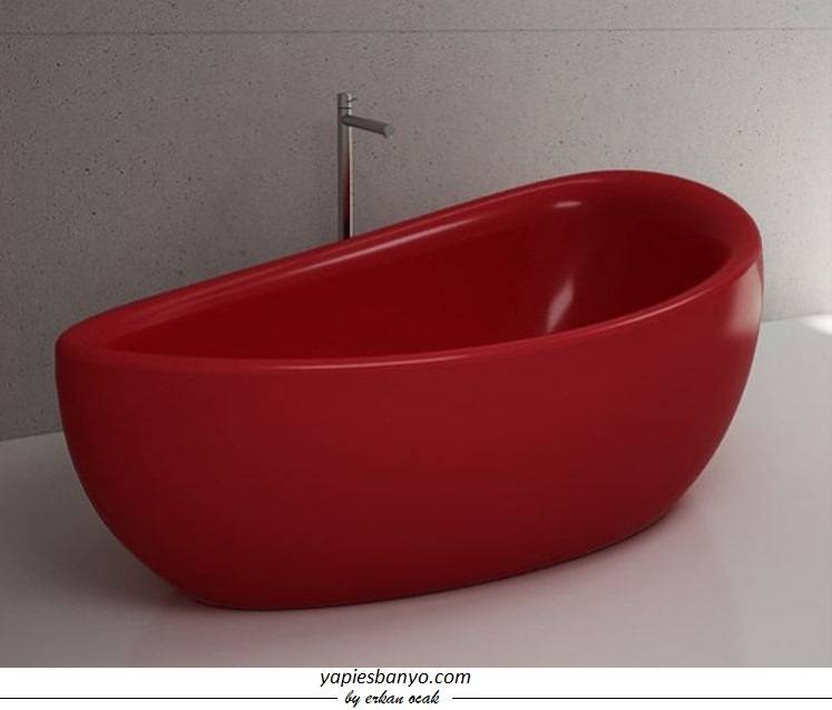 Bagimsiz Kuvet Kirmizi By Yapies Banyo Homify