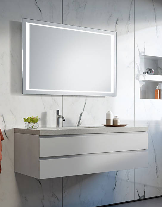 Espejos de baño con luz led integrada de Centro Espejos | homify