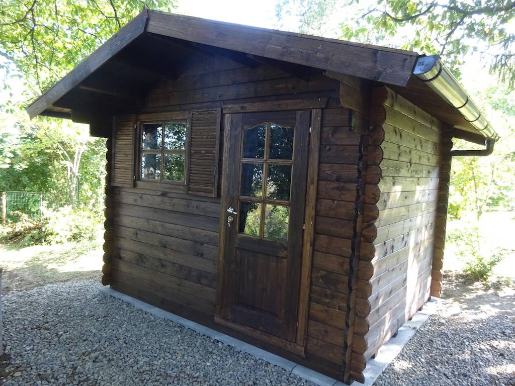 CASETTA IN LEGNO DA GIARDINO 3X2,5 28MM PORTA SINGOLA E ...