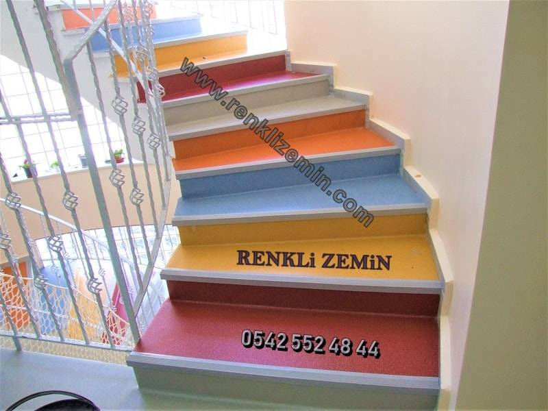Renkli Merdiven Kaplama Homify