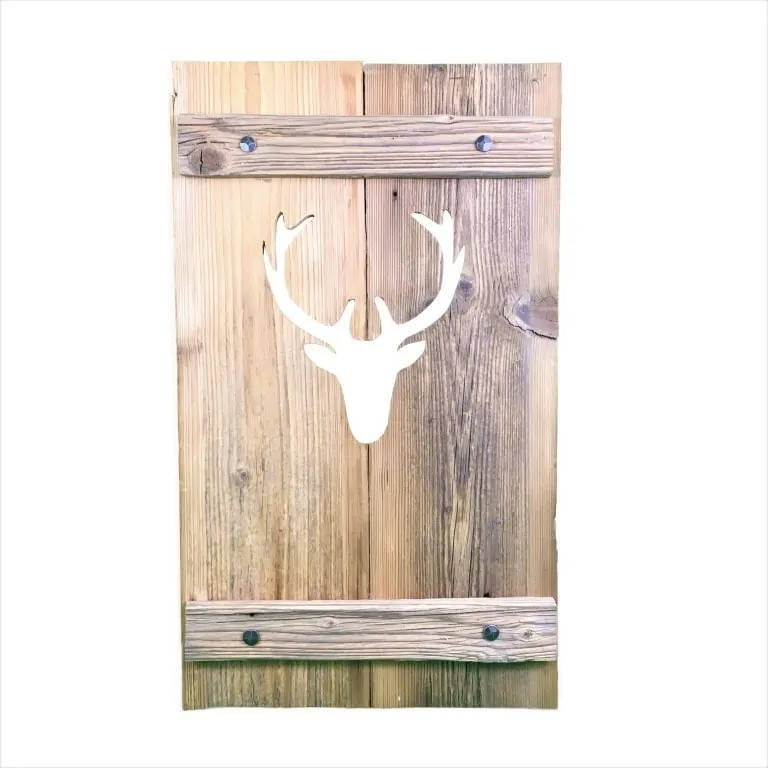 altholz deko fensterladen hirsch homify