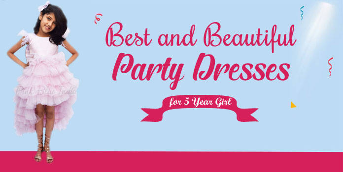 Party wear frocks sales for 5 year girl