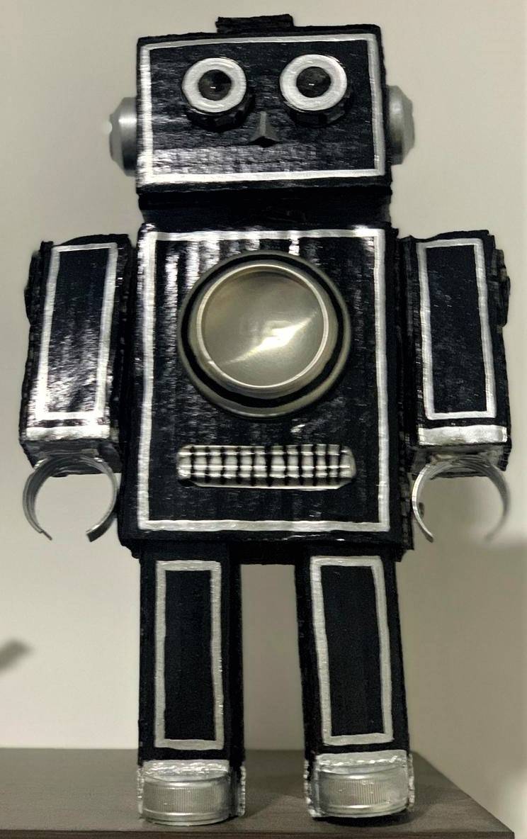 Robot Retro Futurista De Carton Y Materiales Reciclados Homify Robot Retro Futurista De Carton Y Materiales Reciclados Homify