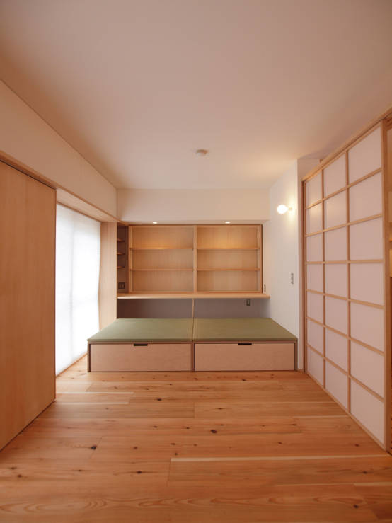 畳ベッド 小上がりで使えるフレキシブルなスペースに Homify 畳ベッド 小上がりで使えるフレキシブルなスペースに Homify
