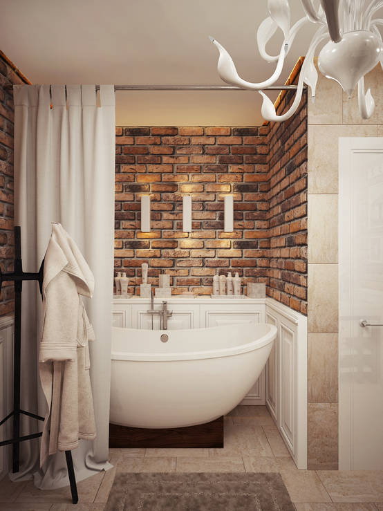 7 حمامات بحوض استحمام مستقل Homify