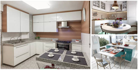 20 ideas para incluir una mesa en cocina pequeña (y que se vea bien