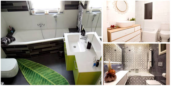 19 baños pequeños con bañera (que te van a inspirar a renovar el tuyo