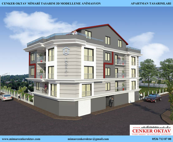 Istanbul Dan Dis Ve Ic Mekanlari 3d Modellenmis Apartman Tasarimi Homify
