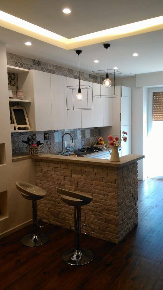 6 foto di una cucina piccola ma moderna