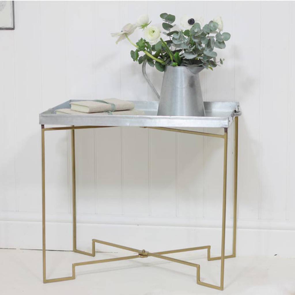 Zinc tray table loop the loop homify