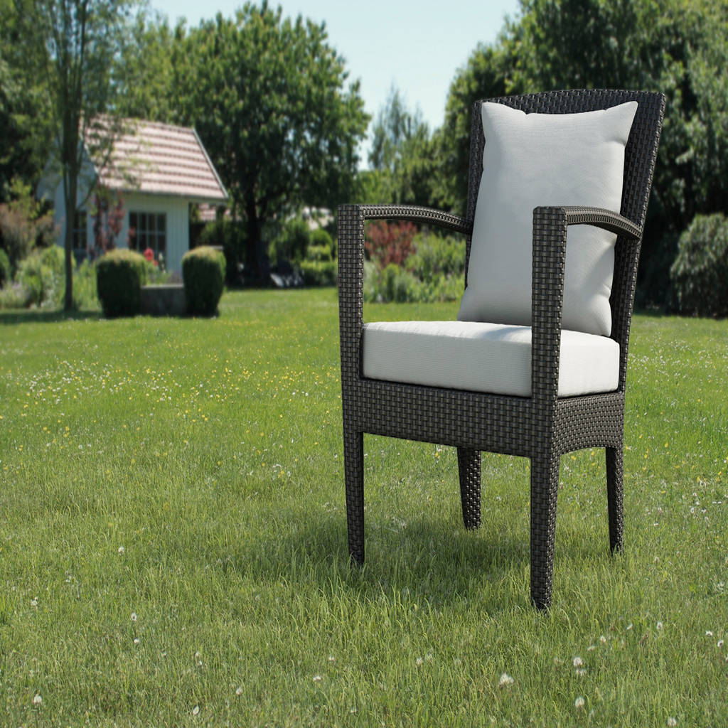 Rendering dedon outdoor panama lounge chair modern von deluma