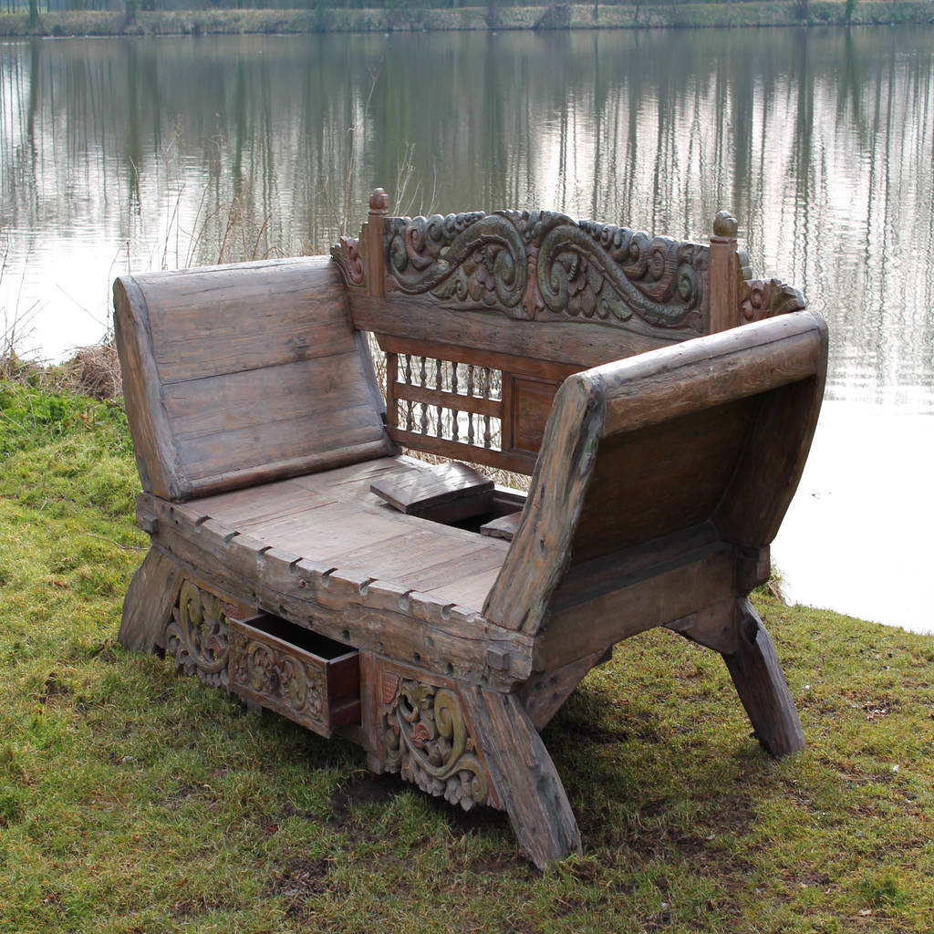 Bali Majestic Day Bed Bench Rustic By Garden Furniture Centre
