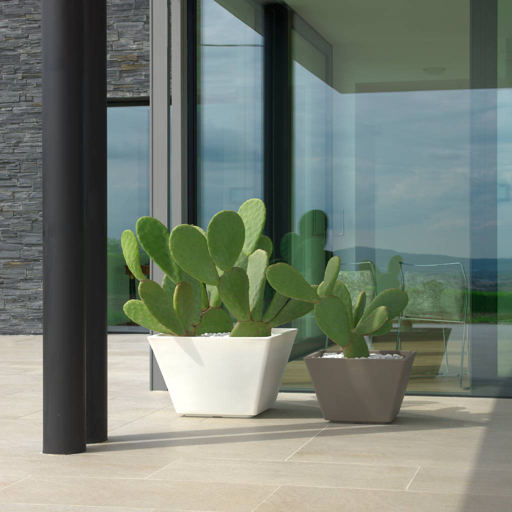 Kunststoff pflanzkübel „villa“ pflanzkübel-direkt gartenblumentöpfe und