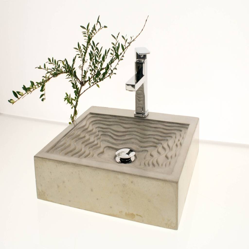 Waschbecken aus beton “brillant” die betonagerie badezimmerwaschbecken