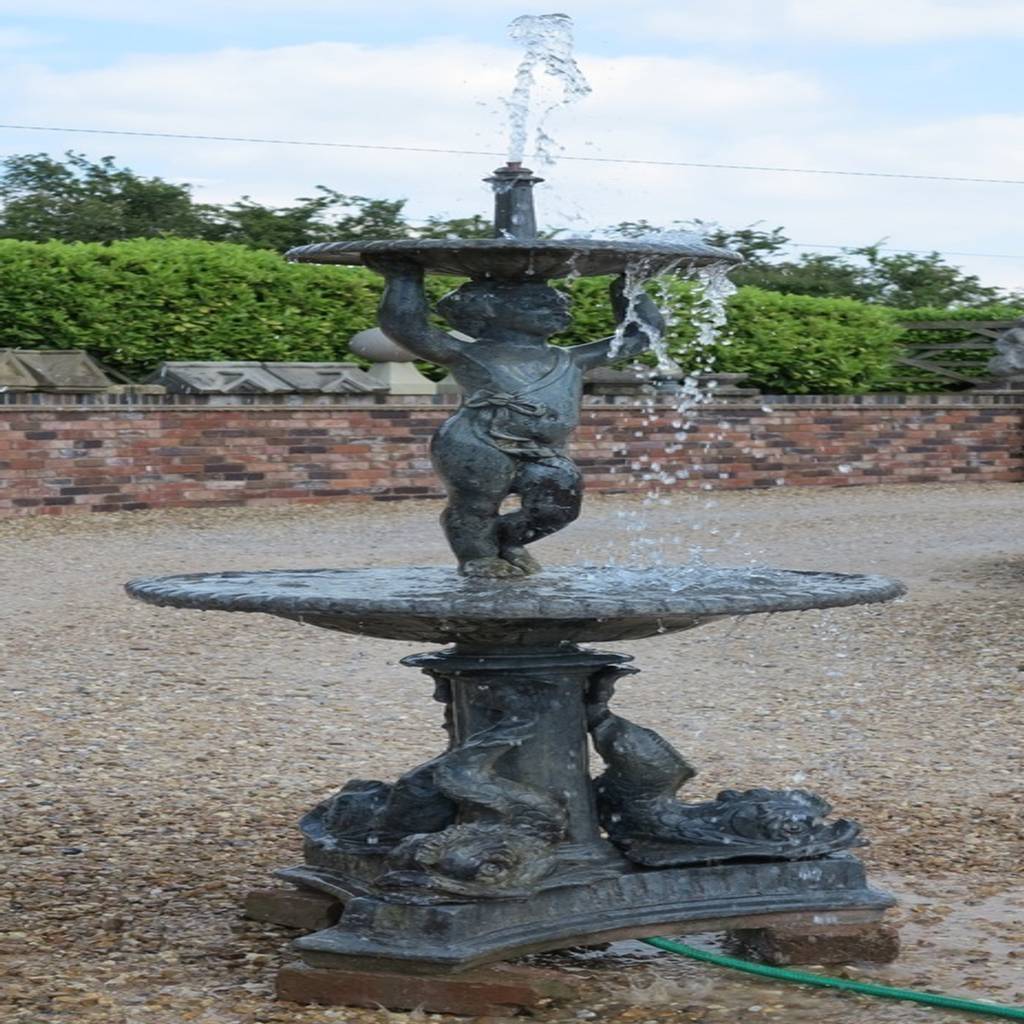 Antique lead reclaimed water fountain homify
